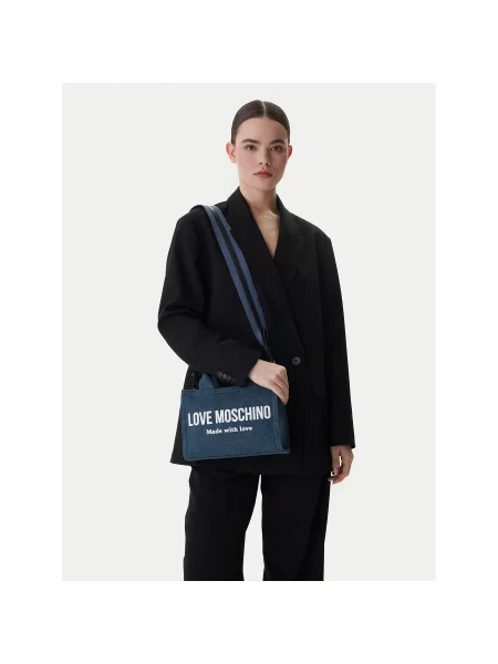 LOVE MOSCHINO Дамска чанта син