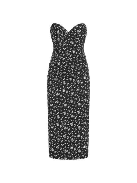 Rochie Dolce & Gabbana cu model floral cu imagine negru