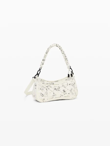 Geanta crossbody Desigual alb