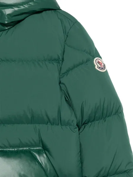 Dětska péřová bunda Moncler Enfant zelená