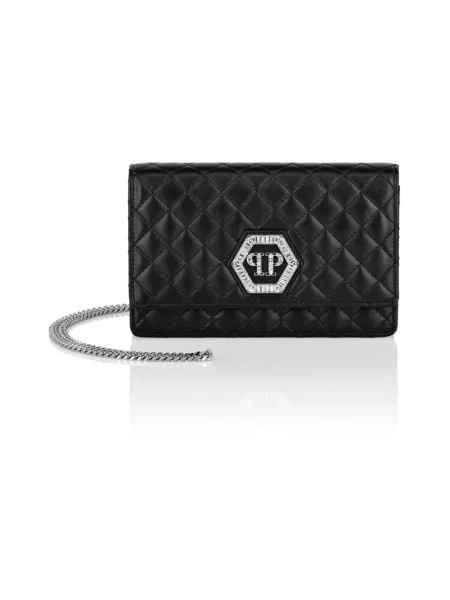 Torebka Philipp Plein skórzana czarna