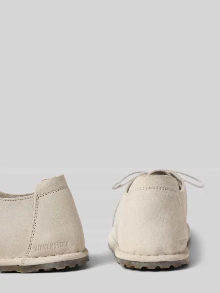 Klapki z naturalnej skóry model UTTI LACE' Birkenstock białe