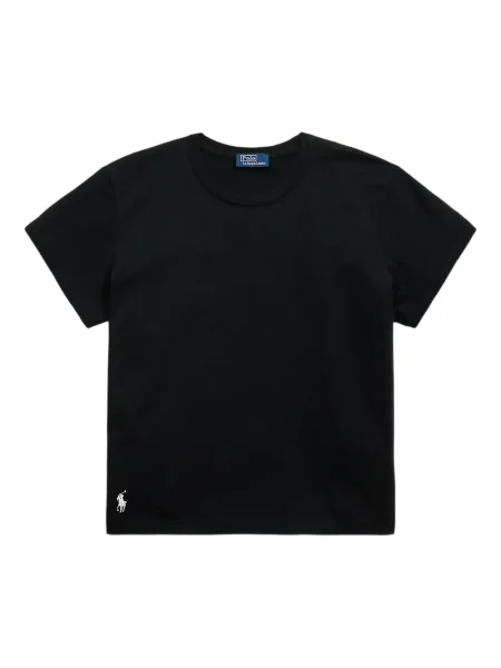 Tricou Polo Ralph Lauren cu broderie de costum cu dungi alb