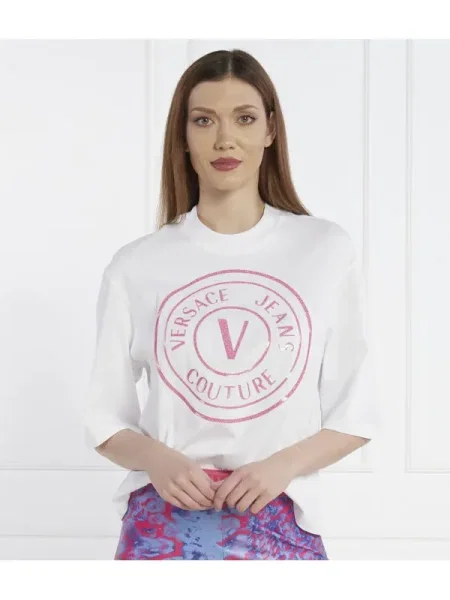 Versace Jeans Couture Tricou | Oversize fit alb
