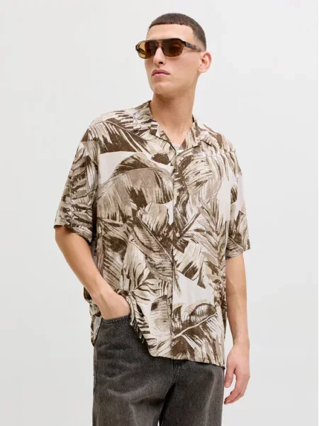 Jack & Jones Koszula Jeff brązowy