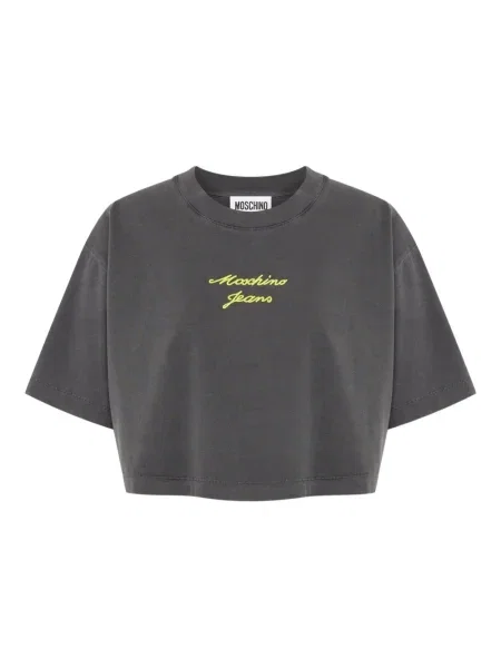 Cropp tricou Moschino Jeans gri