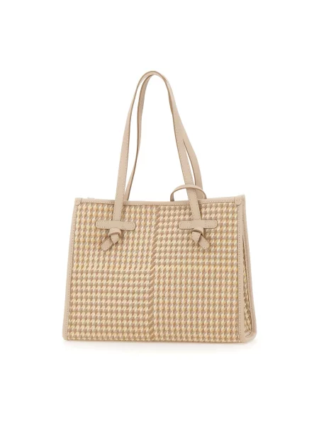 Torebka skórzana Gianni Chiarini skórzana beżowa