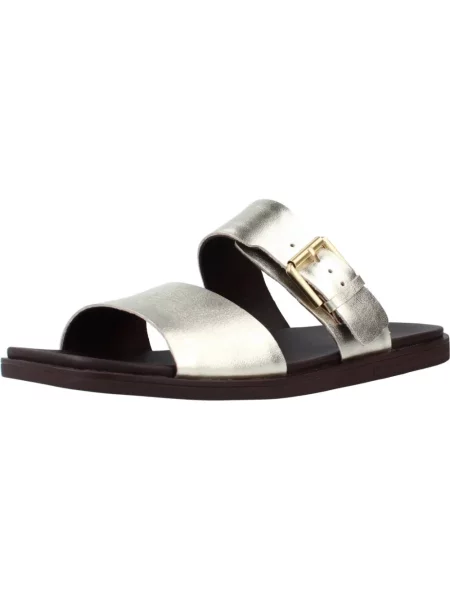 Klapki Clarks żółte