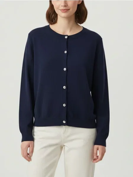 Кофта на ґудзиках темно-синій синій