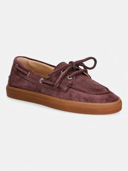 Copenhagen mokasyny zamszowe Suede off bordowe
