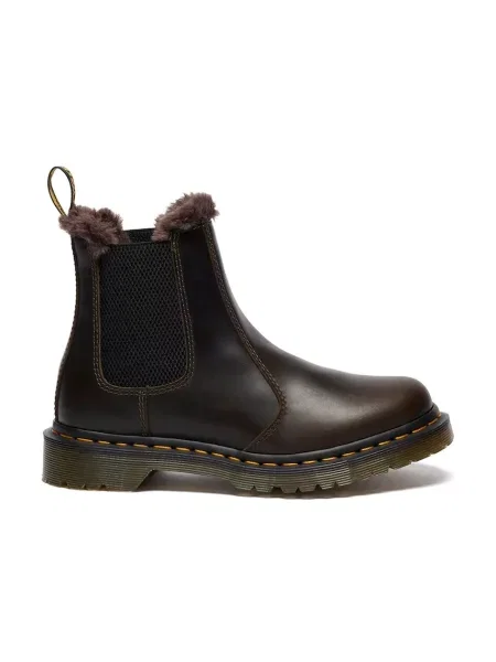 Кожени боти челси Dr. Martens Leonore кафяво