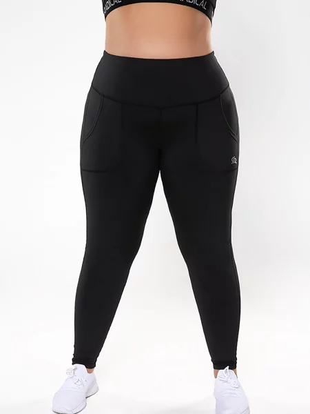 Legginsy fitness Rough Radical Cosy Plus size czarne