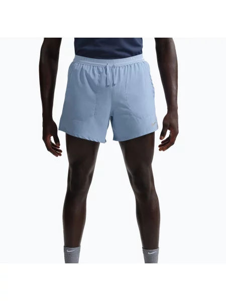 Pantaloni scurți pentru bărbați Nike Stride Dri-Fit Brief-Lined 5" work blue albastru