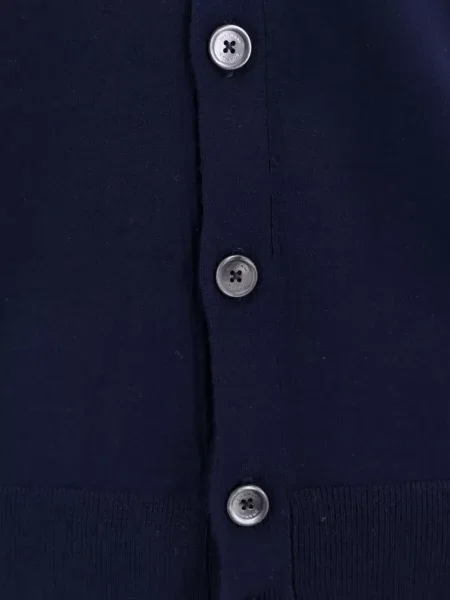 Kašmyro kardiganas Bramani Cashmere v formos iškirpte mėlyna