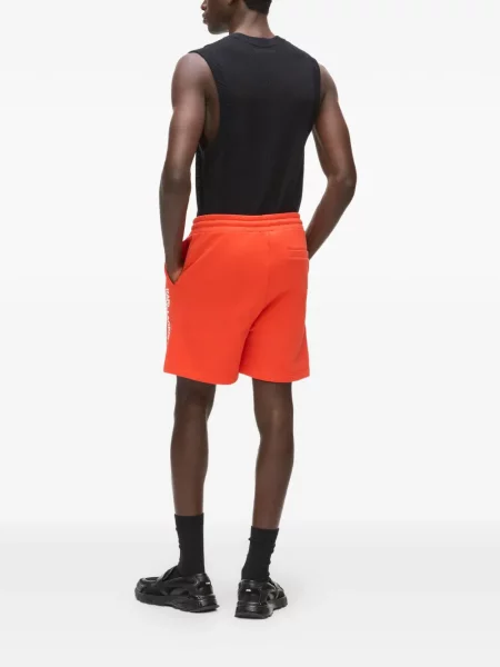 Džínové šortky Karl Lagerfeld Jeans s autogramem oranžové