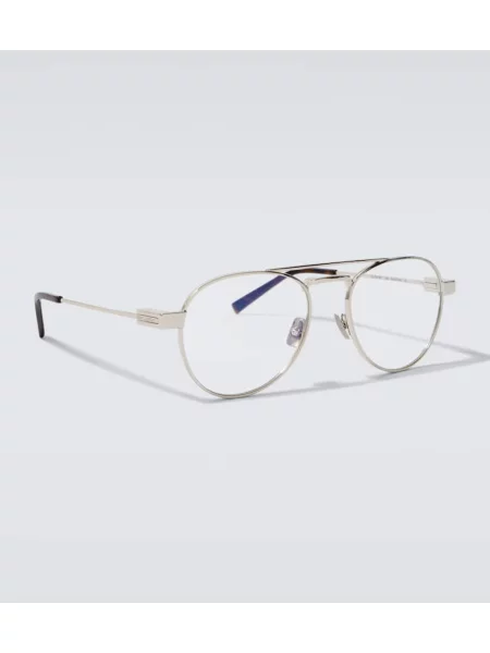 Ochelari de soare Saint Laurent argintiu