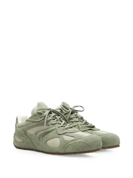 Sneakerși Axel Arigato din piele de căprioară verde