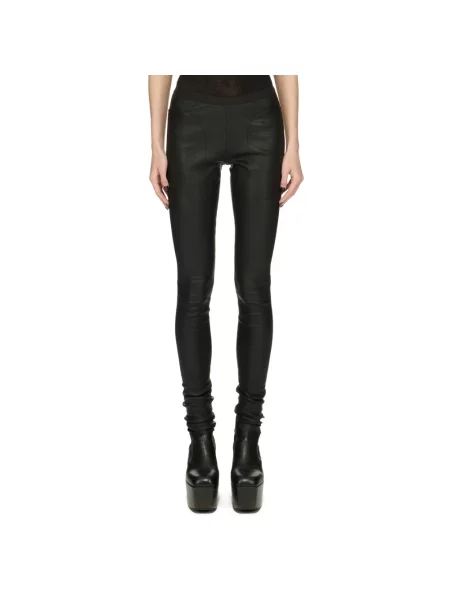Spodnie Rick Owens ze stretchu czarne