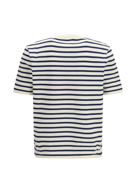 Tricou Prada cu dungi cu decolteu rotund