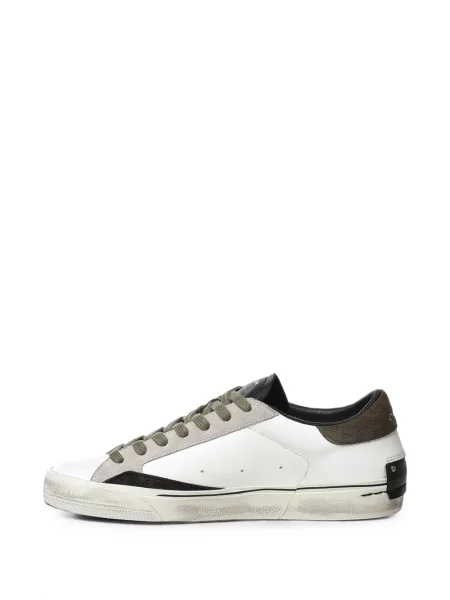 Sneakers Crime London με φθαρμένο εφέ λευκό