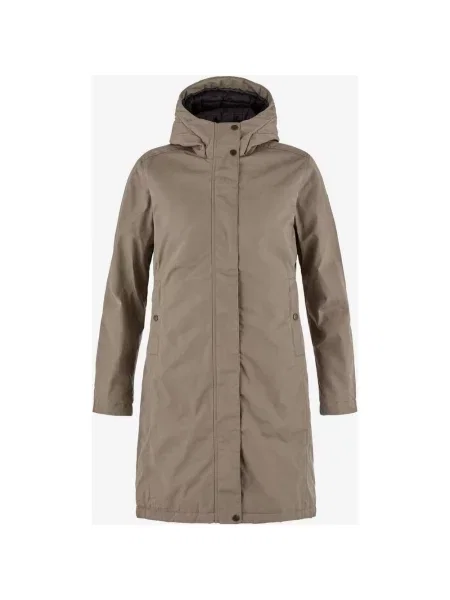 Kurtka z kapturem Fjällräven Kiruna Hydratic Padded Parka XS brązowa