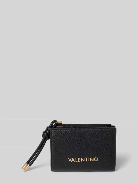 Portfel z detal z logo model SAPHIRA' Valentino Bags czarny