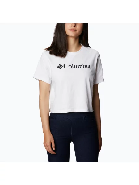 Columbia trekové tričko North Cascades Cropped white bílé
