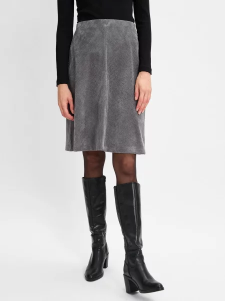 Marie Lund Spódnica Kobiety wypukły wzór tkaniny 34 brązowy