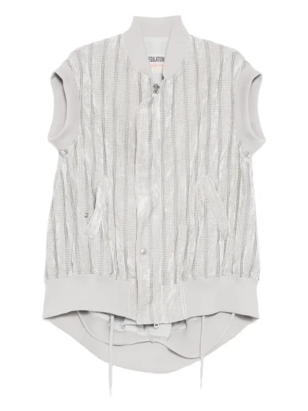 Vestă Yohji Yamamoto în carouri alb