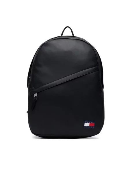 Tommy Jeans plecak z imitacji skóry czarny