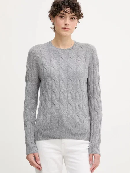 Tommy Hilfiger pulover de lână gri
