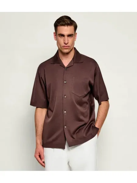 Herno Cămașă | Relaxed fit maro