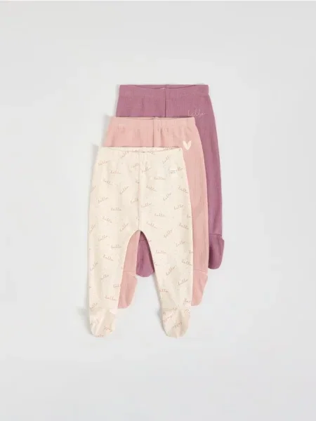 Reserved legginsy 3 pack jasnofioletowy