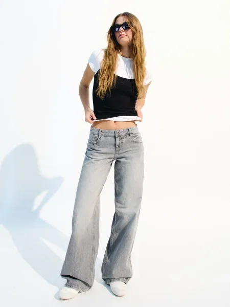 Bershka Jeans denim gri
