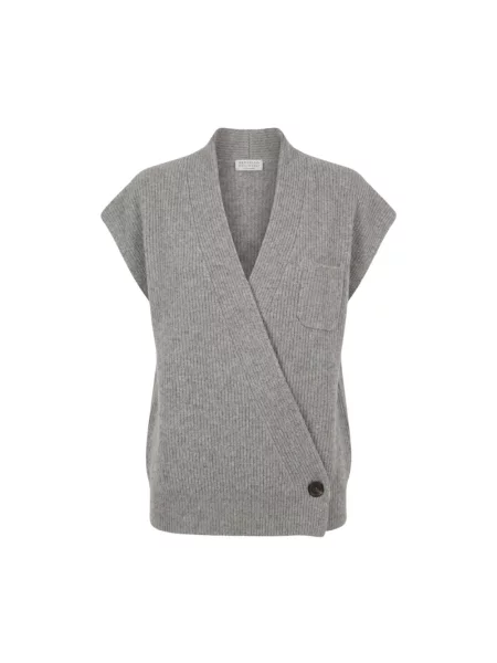 Sweter Brunello Cucinelli szary