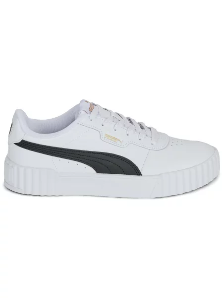 PUMA Niske tenisice Carina zlatna / crna bijela