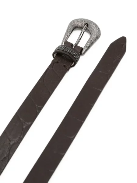 Cu centură curea Brunello Cucinelli maro