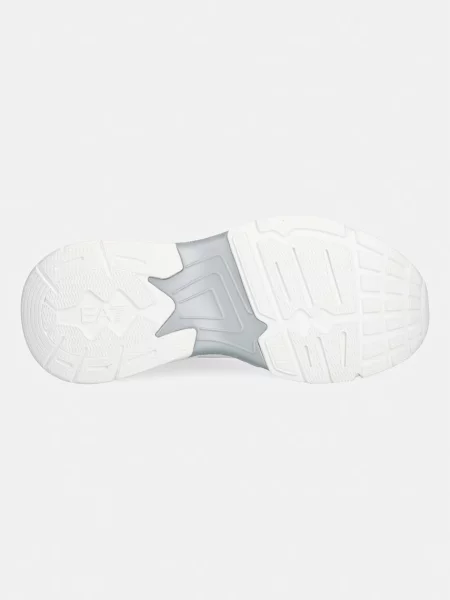 Sneakers tornacipő bőr hozzáadásával fehér