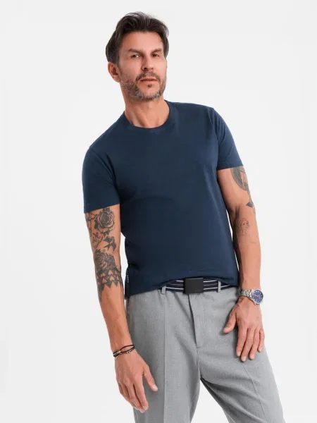 Tricou Ombre clasic albastru