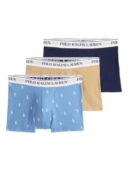 Briaunotas pusiau užtrauktukas zomšinės bokseriai Polo Ralph Lauren balta