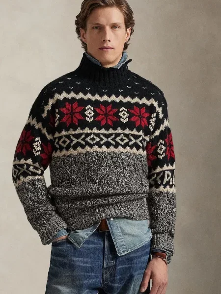 Svetr s příměsí vlny Polo Ralph Lauren více barev s golfem