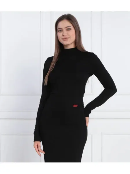 HUGO Bluză Dartemis negru
