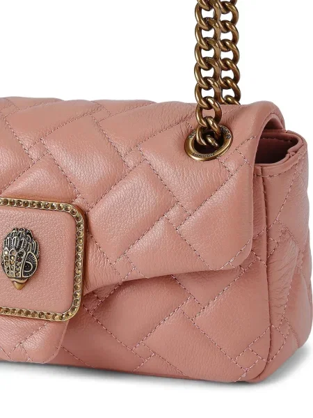 Kurt Geiger Bőr válltáska Mini Pimlico rózsaszín