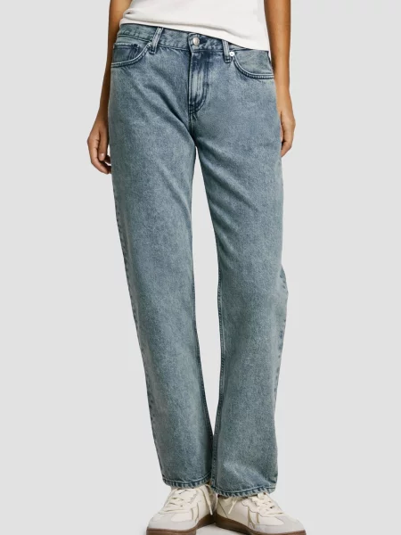 Прямі джинси Pepe Jeans сині