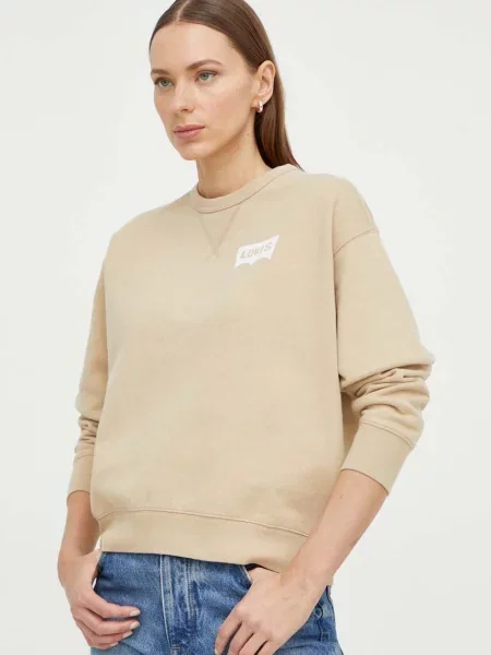 Levi's bluza z nadrukiem beżowy