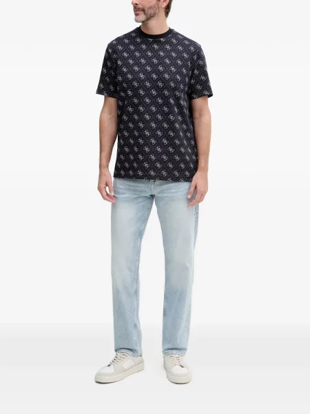 Tricou Guess cu imagine albastru