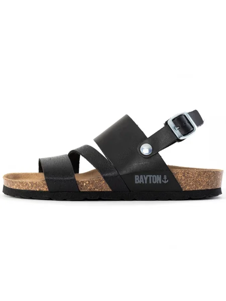 Bayton Sandale cu baretă Vitoria maro caramel negru