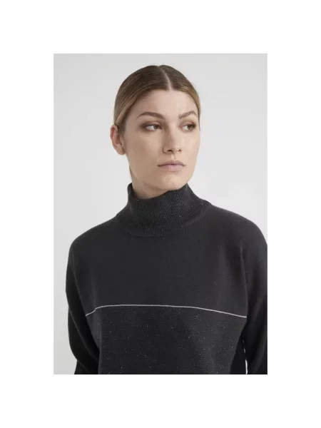 Dzianinowy sweter Peserico szary
