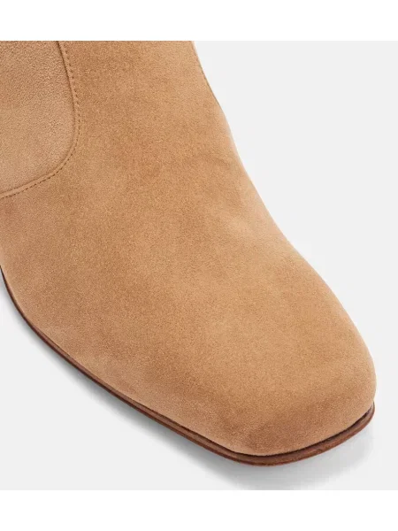 Cizme scurte Roger Vivier din piele maro