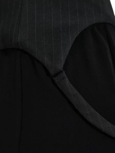 Rochie Misbhv cu dungi de costum negru